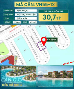 Biệt thự cần chuyển nhượng giá chỉ 30,7 tỷ tại Vinhomes Cần Giờ