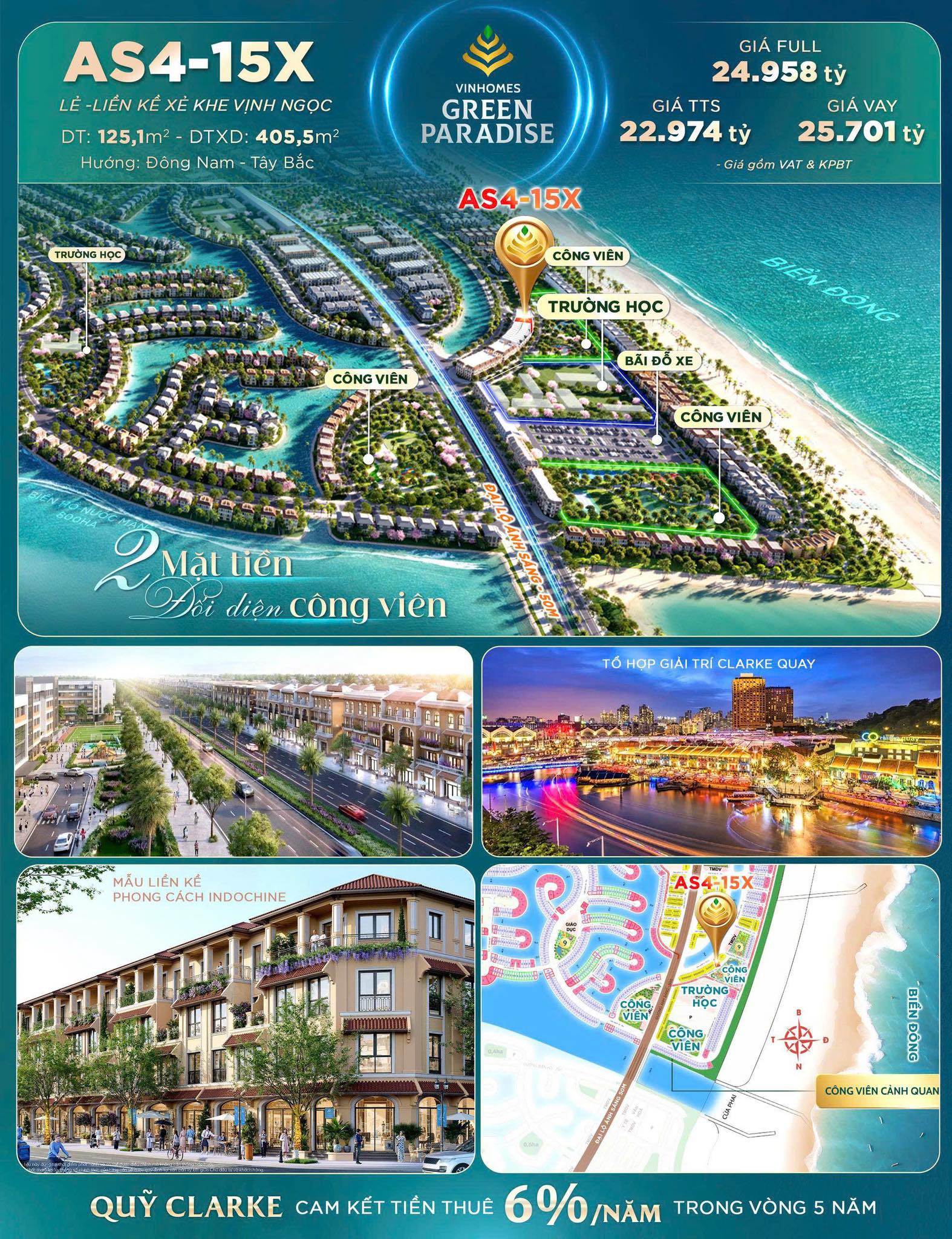 Bán nhà xẻ khe 2 mặt tiền ở Vịnh Ngọc, Vinhomes Cần Giờ